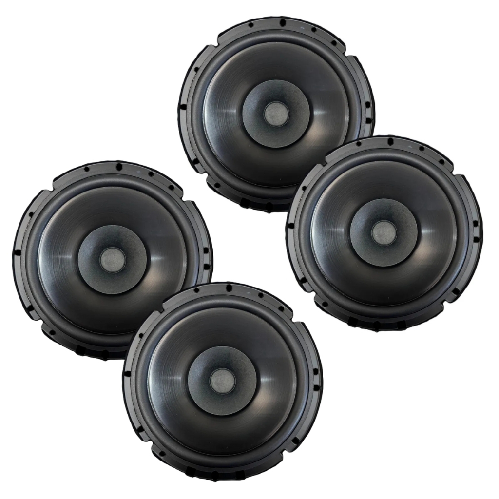 Kit 4 Alto Falante 6 Pol Bomber Bbr 200w Rms Full Range Preto