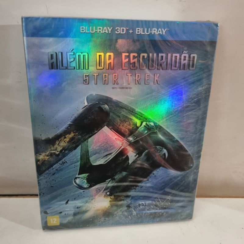 Blu-ray Original Lacrado com Luva - Star Trek: Além da Escuridão + Blu-ray 3D