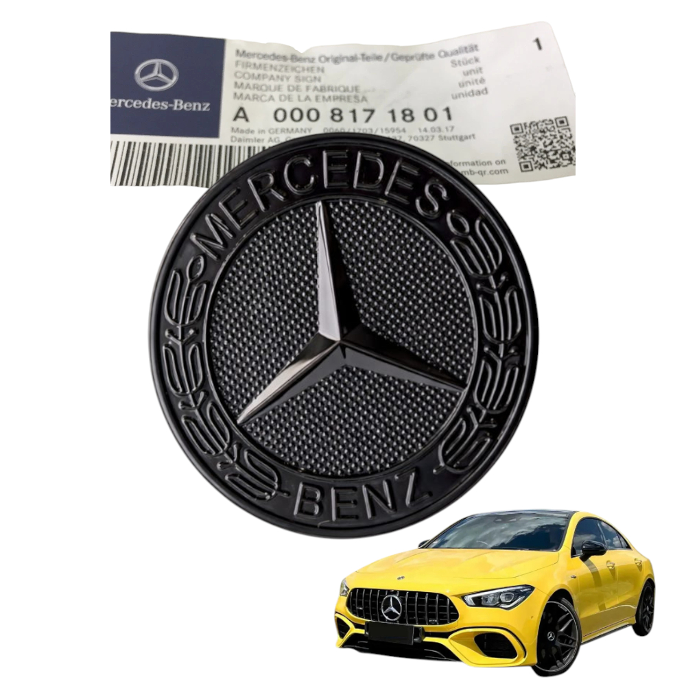 Estrela Mercedes Do Capô Gla 250, Cla 250, Cls, A E B Preto
