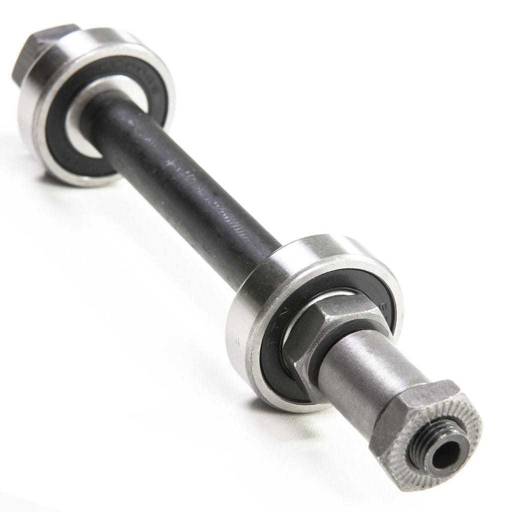 EIXO TRASEIRO FURAD O COM ROLAMENTO 3/8 145MM PARA CUBO COM BLOCAGEM ( ARO 26 E 29)
