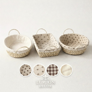 Cesto De Pão Tecido Lavável Com Forro Algodão E Celulose Oval Retangular Redondo Multiuso em Oferta na Shopee