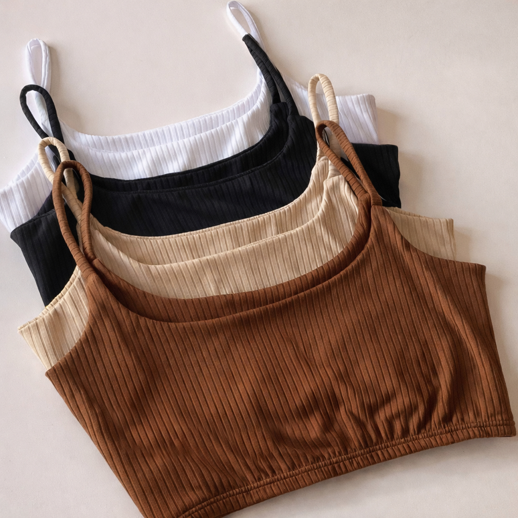 Kit Cropped Feminino Alcinha Canelado Fitness Academia em Oferta na Shopee