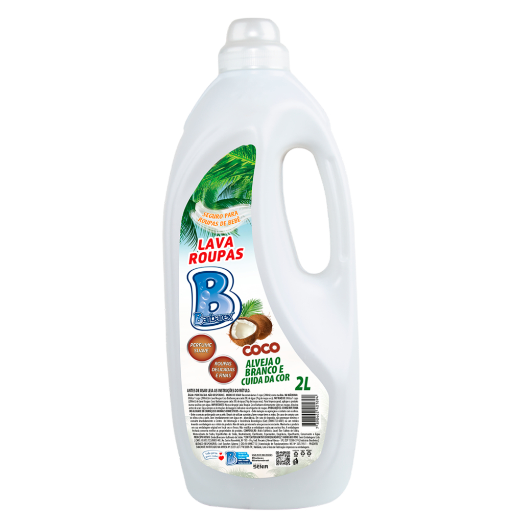 Sabão Líquido Roupas de Bebe Delicado Coco Barbarex 2 litros em Oferta na Shopee