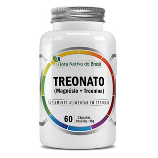 Magnésio Treonato (Magnésio + Treonina) 600mg - 60 Caps - Flora Nativa do Brasil em Oferta na Shopee