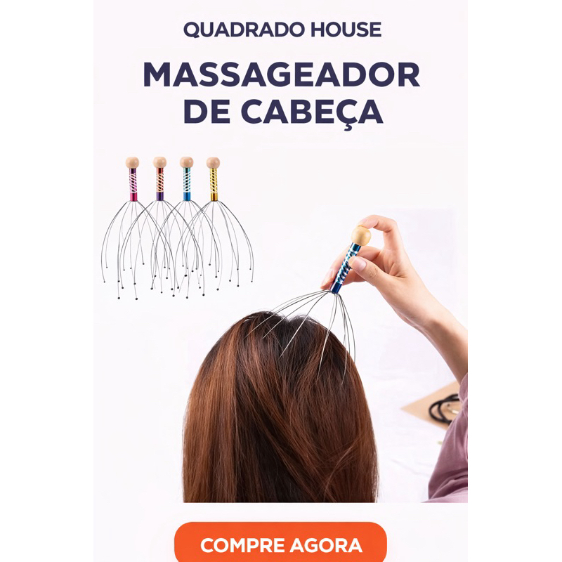 Massageador para a cabeça manual.