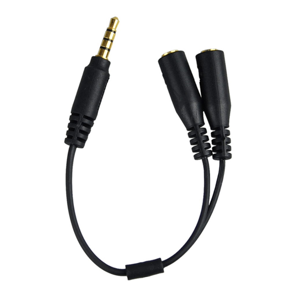 Adaptador de Áudio P3 Estéreo Fone Microfone 18cm Xbox One Ps4