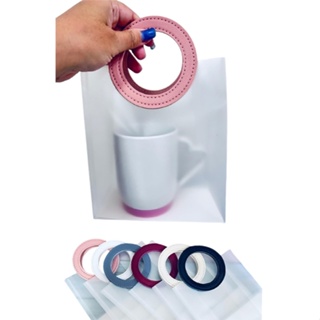 5 A 20 Sacola Pequena Plástica Embalagem Transparente fosca Presente Pvc alça colorida S11 em Oferta na Shopee