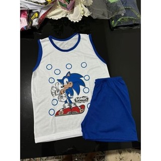 pijama infantil regata masculino, Sonic