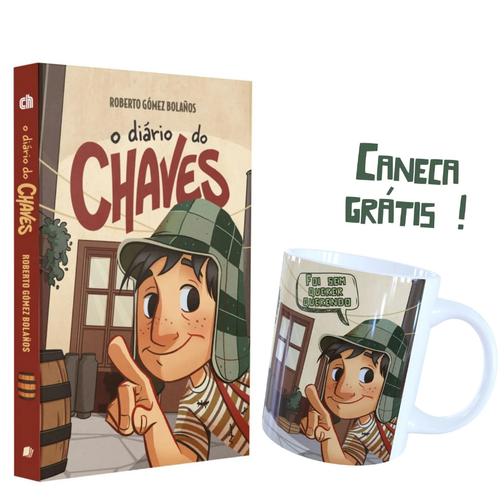 O diário do Chaves Livro oficial + Caneca oficial do livro