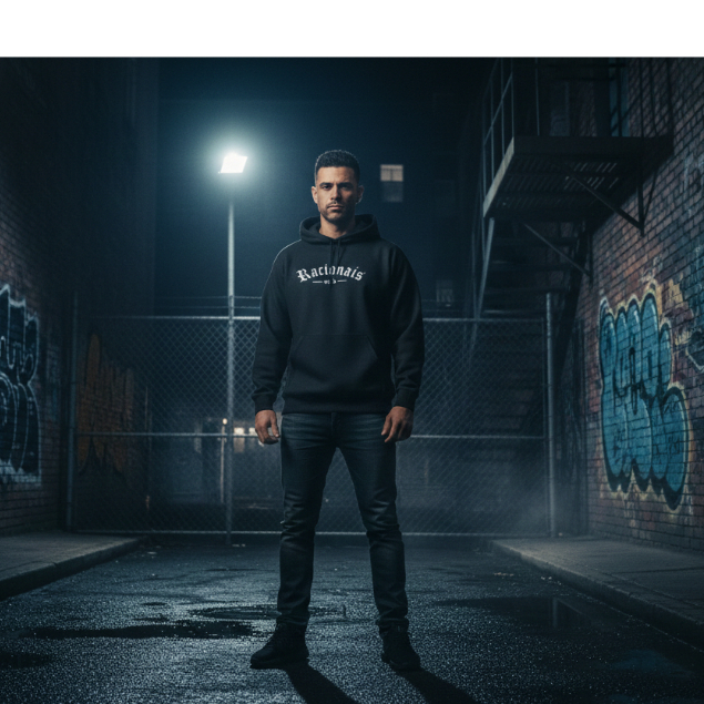 BLUSA DE FRIO CANGURU COM CAPUZ BOLSO ESTAMPADO RACIONAIS MASCULINO P A GG CONFORTÁVEL FLANELADO