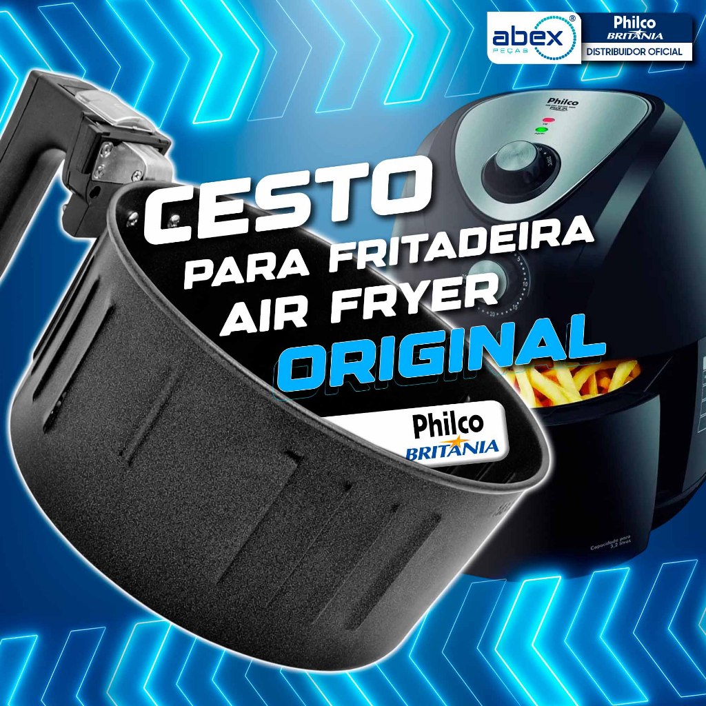 Cesto Com Alça Para Fritadeira Airfryer Philco Saude Inox Ph 3.2L Pro Saude 3.2L …