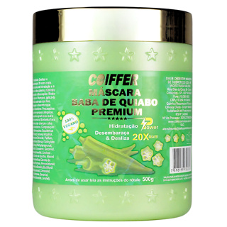 MASCARA BABA DE QUIABO PREMIUM COIFFER 500G (Deslizar e desembaraçar 20x mais, hidratação power) em Oferta na Shopee