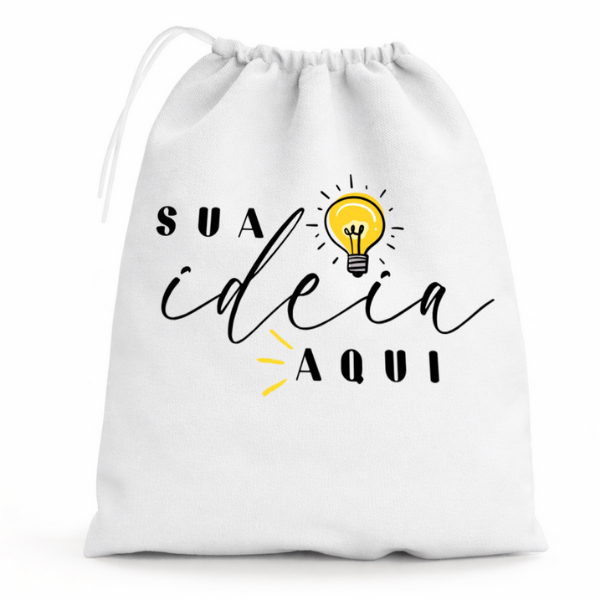 Sacolinha Surpresa 15x20cm Personalizada para Lembrancinha com Cordão Aniversário Infantil Doces Brinquedos Festas
