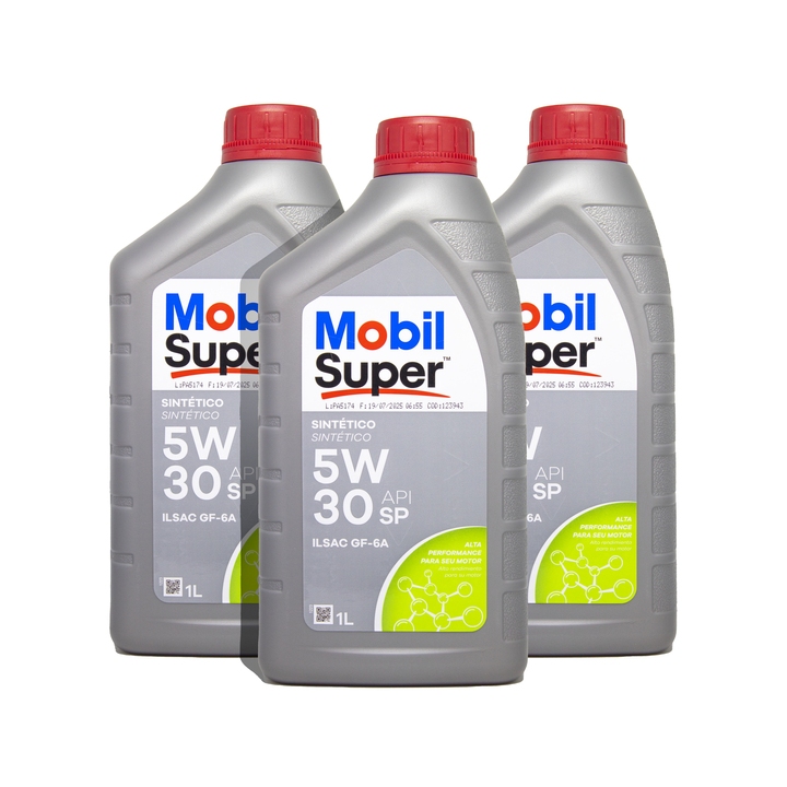 Kit 3 Mobil Super 5w30 Sintético API SP GF6
