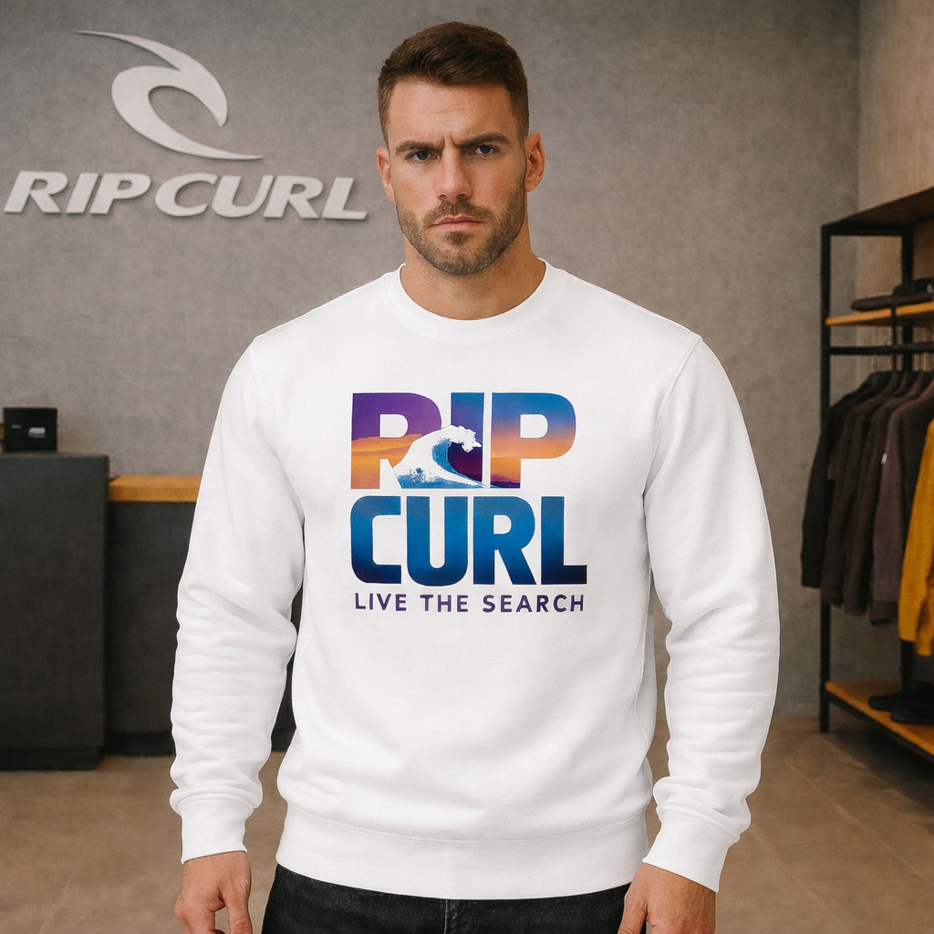BLUSA DE FRIO MASCULINA RIPCURL MOLETOM ESTILOSO GOLA REDONDA CASUAL CAIMENTO PERFEITO 100% ALGODÃO VÁRIAS CORES