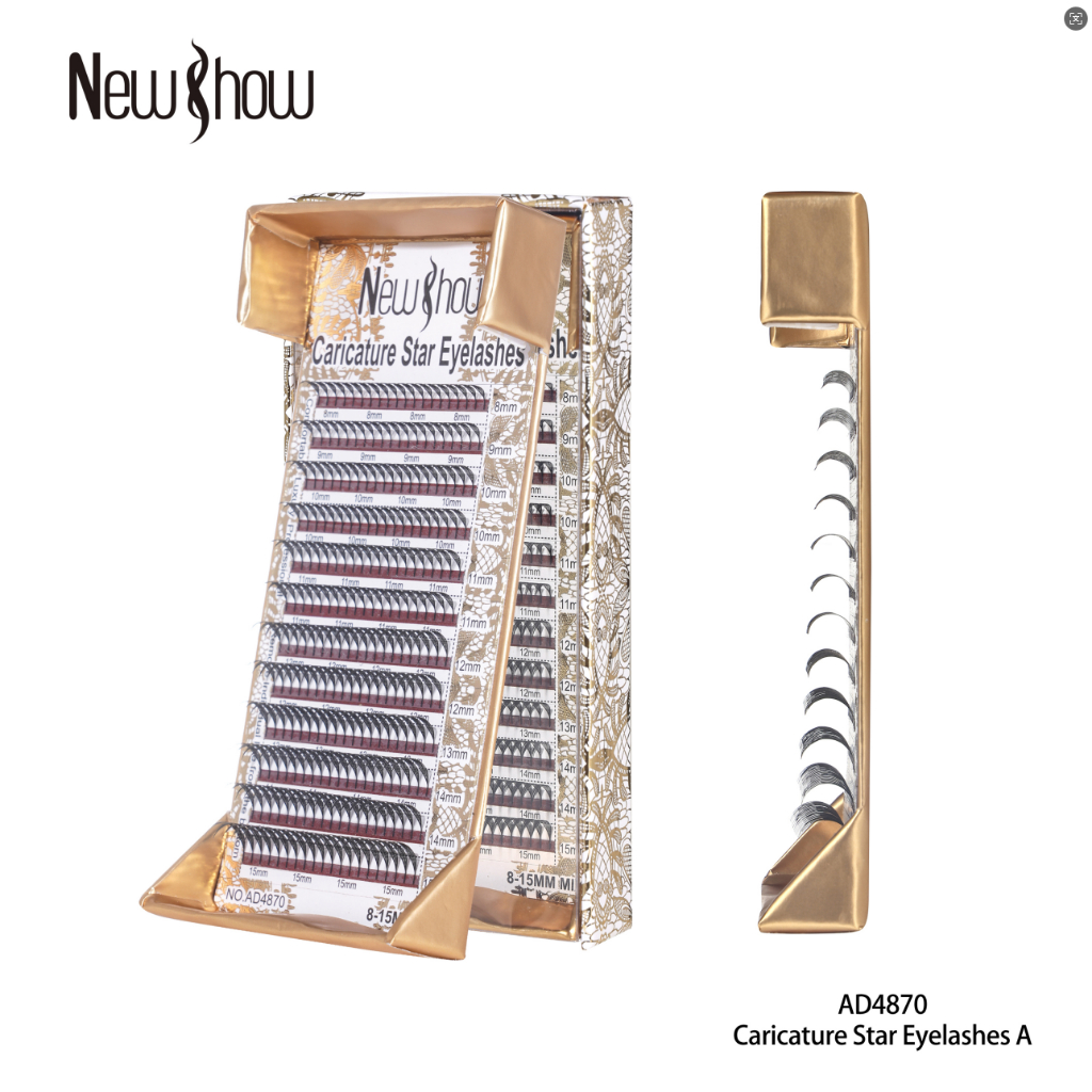 New Show Cílios Caricature Star SHAPED Extensão  Postiços Alongamento Novidade Volume Maquiagem Híbrida em Oferta na Shopee