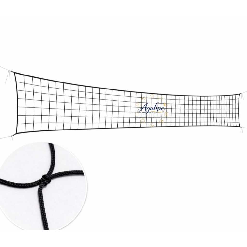 Rede de vôlei 5m preto Polipropileno sem faixa para Recreação em Oferta na Shopee