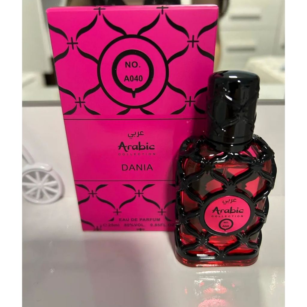 Perfume Árabe Arabic Collection Dania A040 Feminino Miniatura 25ml em Oferta na Shopee
