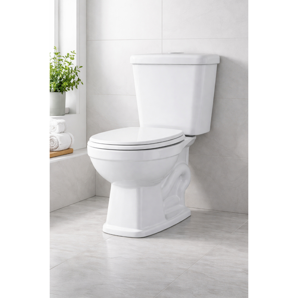Bacia Sanitária Viseu Luzarte com Caixa Acoplada – Branca, Moderna e Elegante