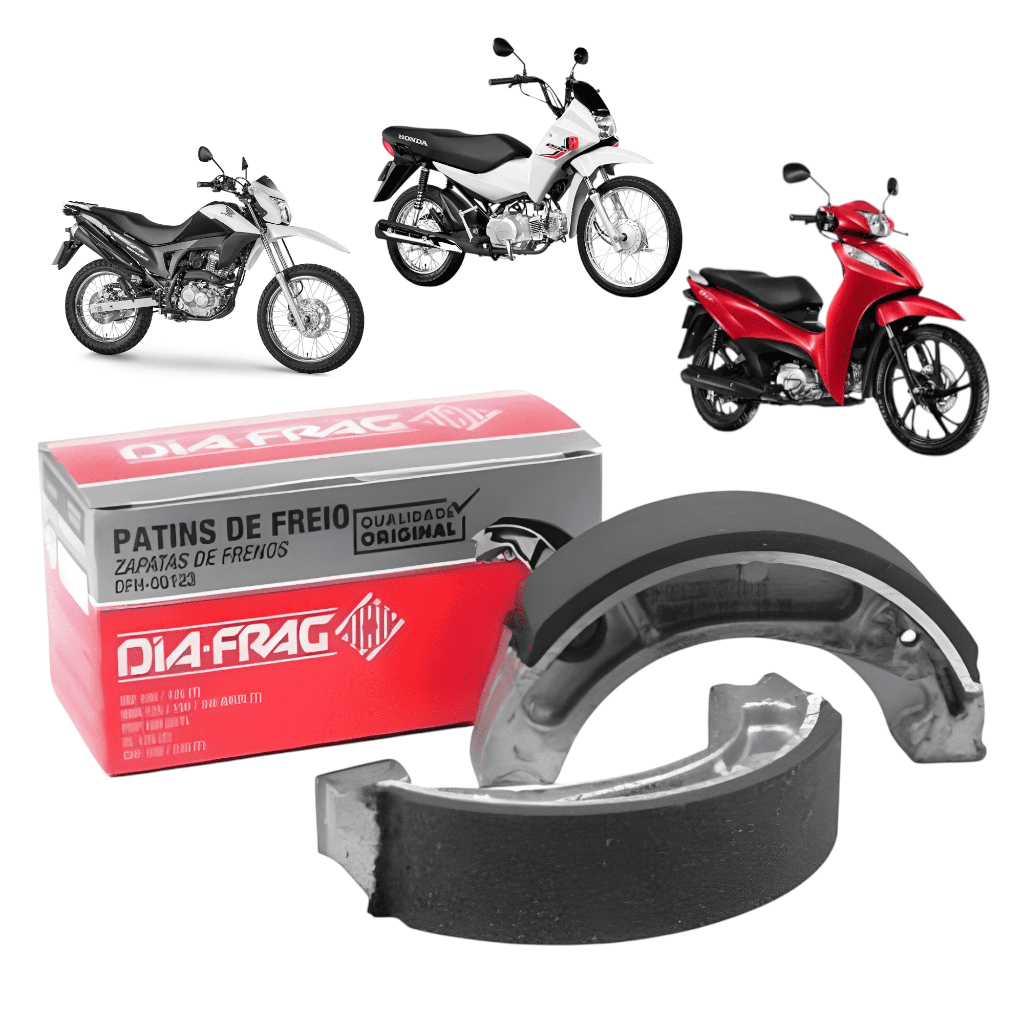 Lona de Freio Sapata Honda Biz 100/125 NXR 125 Bros T 0,50 em Oferta na Shopee