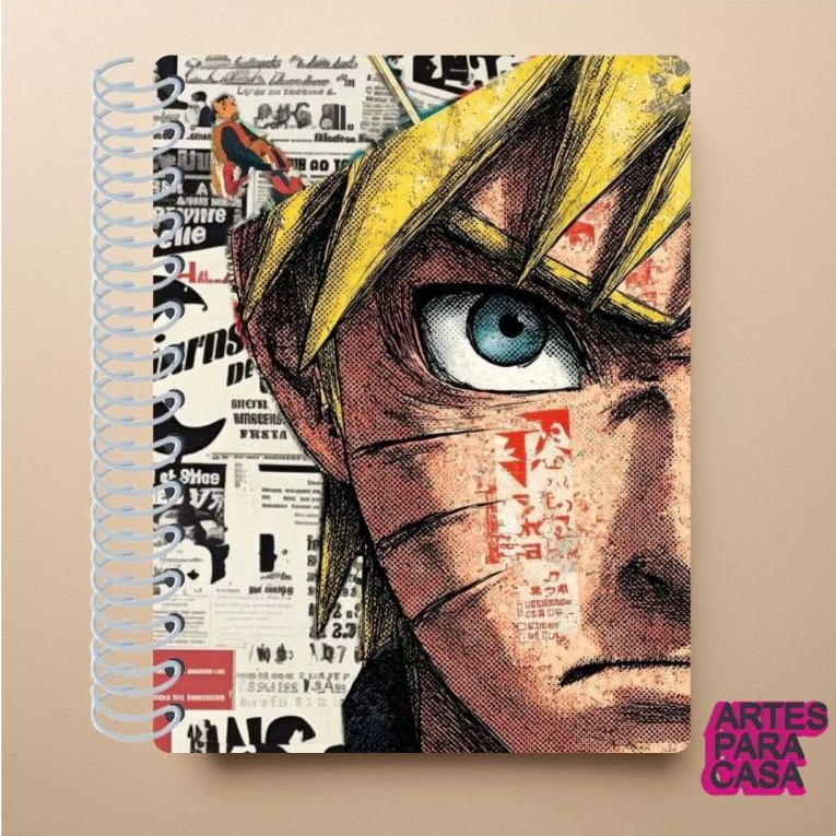 Adesivo para Capa de Caderno Decoração Anime Naruto Shippuden Ninja