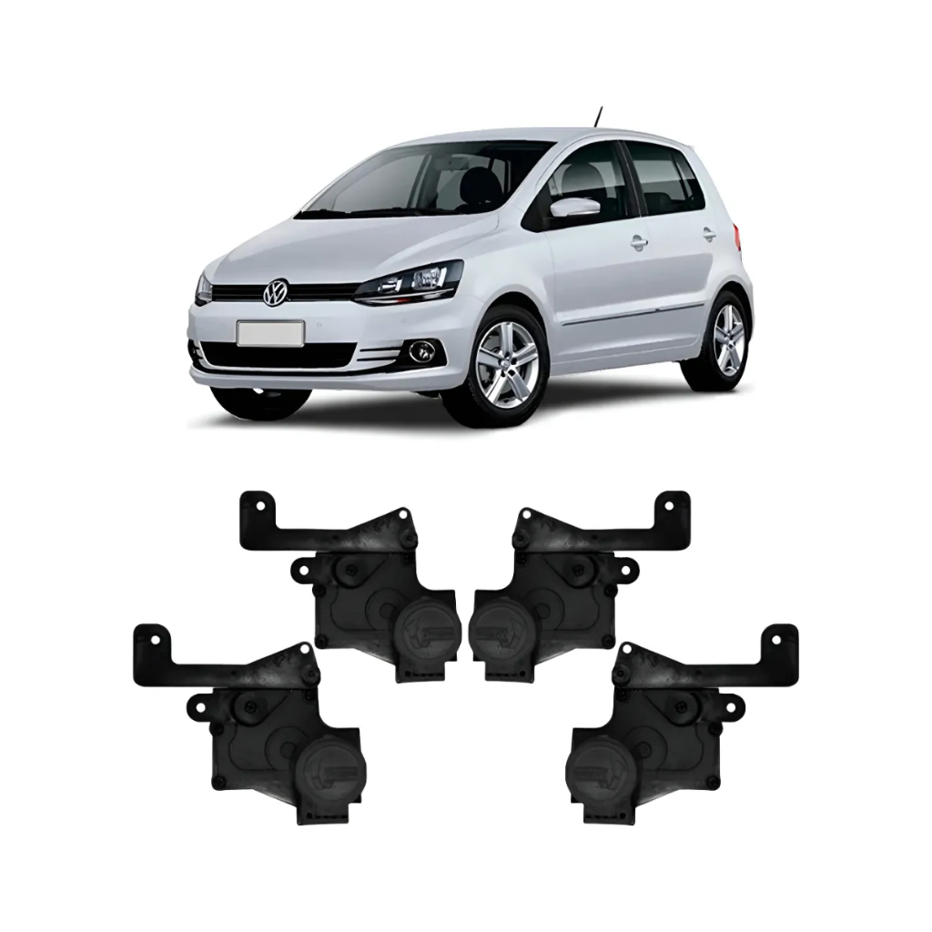 Kit Trava Elétrica Fox 2010 A 2020 4 Portas Plug And Play