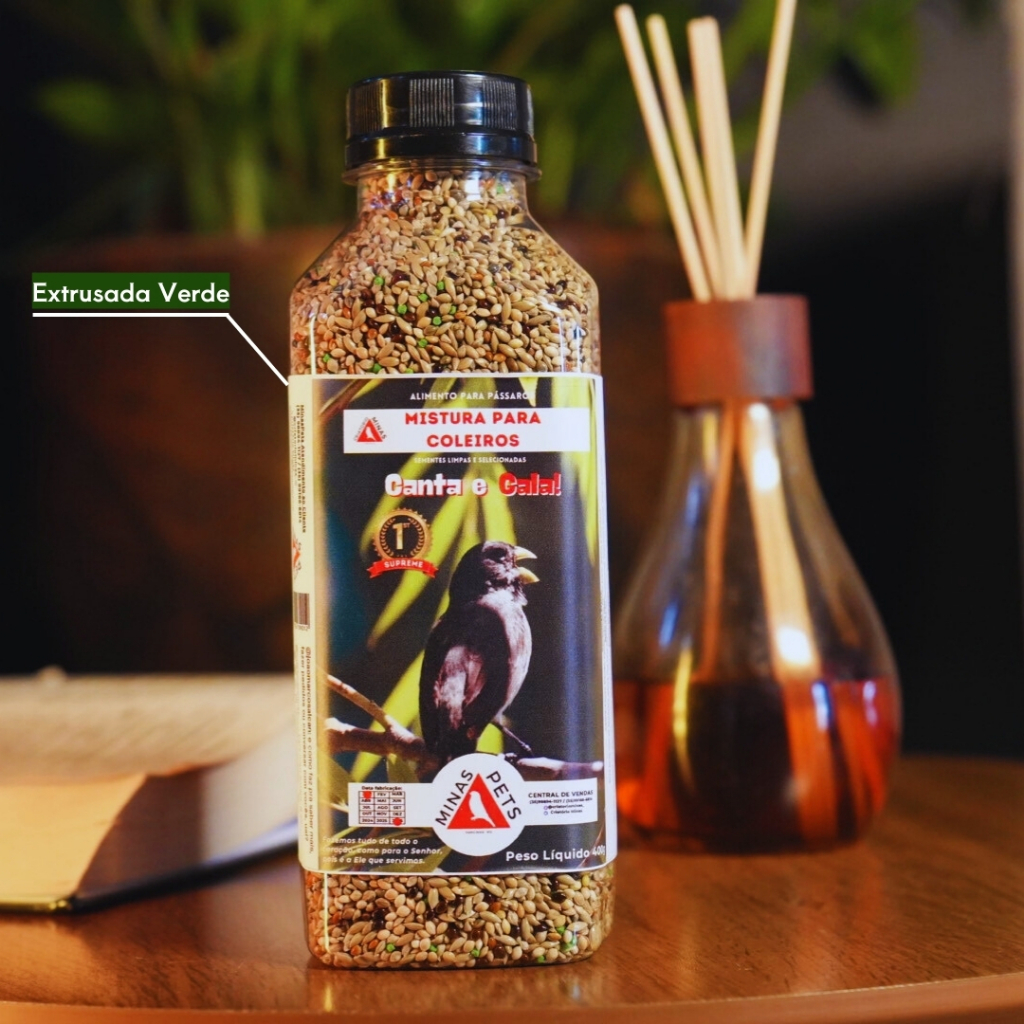 Mistura para Coleiro 400g Premium | Ração Sementes Canario Papa-Capim Bigodinho Tizil em Oferta na Shopee