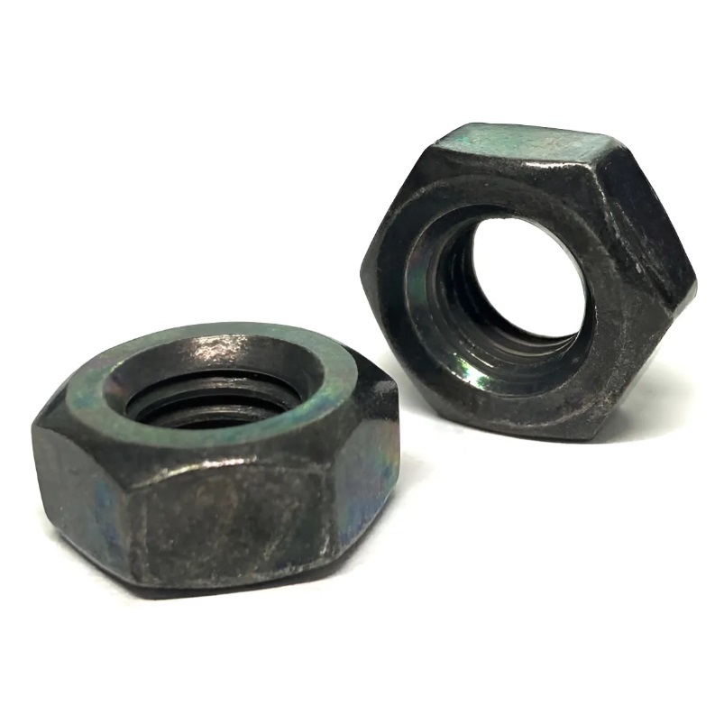 Porca M4 Sextavada Oxidado Preto