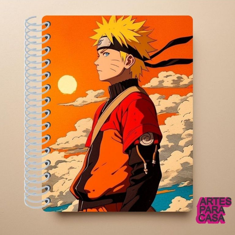 Adesivo para Capa de Caderno Decoração Anime Naruto Shippuden Mundo Ninja