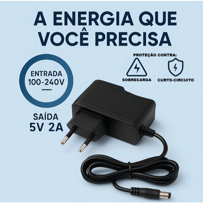 Fonte 5v 2a Bivolt Android Conversor Digital Modem