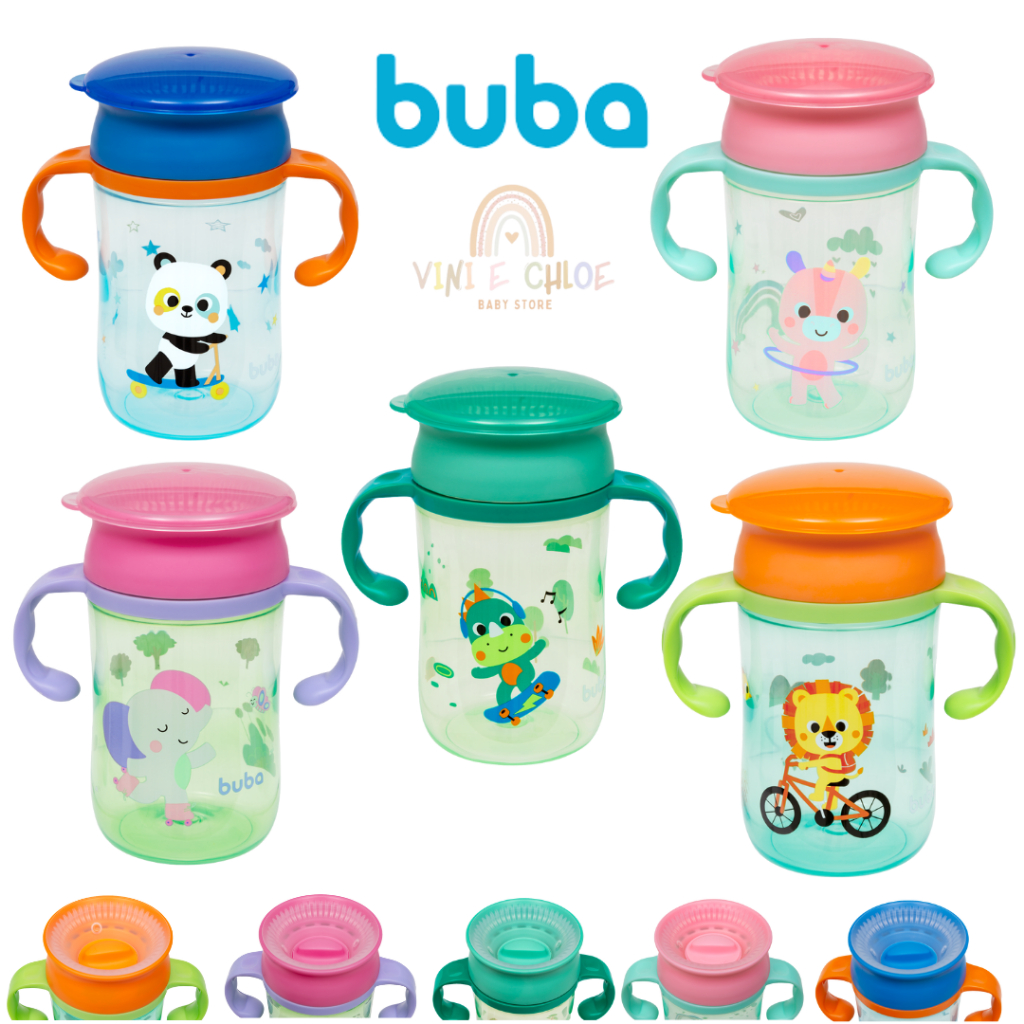 Copo de Treinamento 360 Buba Zoo Copo de Treinamento Infantil em Oferta na Shopee