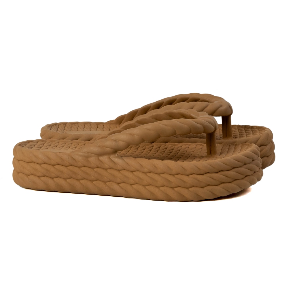Chinelo Sandália Plataforma Nuvem Anabela Feminina Trançada Leve Antiderrapante Casual Confortável Tamanco Praia Verão