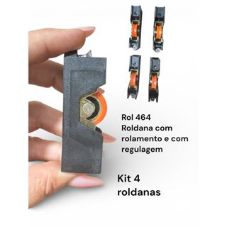 ROL464 Roldana COM REGULAGEM Janela Correr Alumínio Rol-464 Linha 20 cap max 20KG roldana para janela porta  correr em Oferta na Shopee