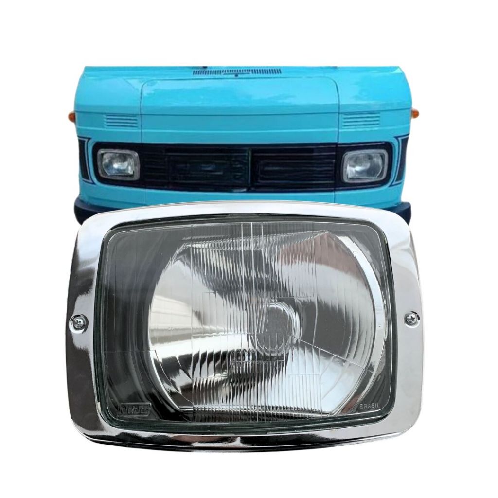 Farol Dianteiro Principal Para Mercedes Benz 608 708 1972 a 1989 Lado Esquerdo Original Nino em Oferta na Shopee