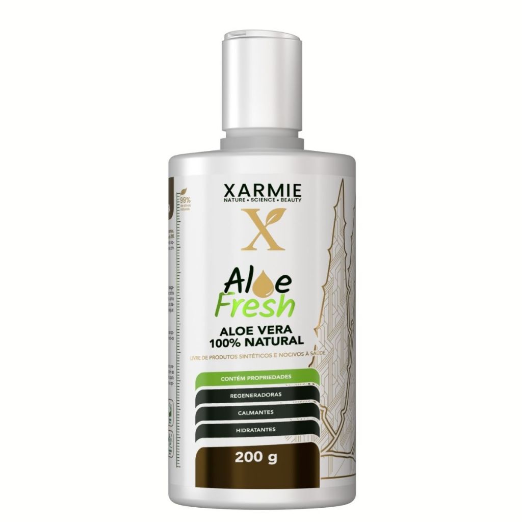 XARMIE Gel Aloe Fresh  Pós e Pré Barba Men Hidrata e Suaviza  200g