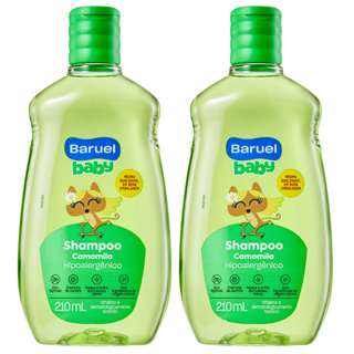 Baruel Baby Kit 2 Shampoos Camomila  210ml cada em Oferta na Shopee