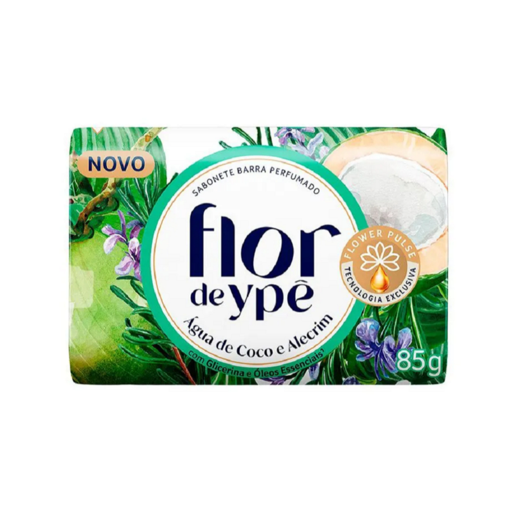 FLOR DE YPÊ SABONETE 85G ÁGUA DE COCO E ALECRIM
