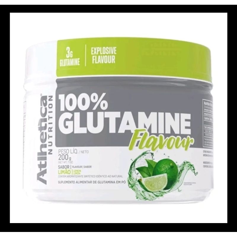 Glutamina Flavour 100% (200g) Atlhetica Nutrition - Limão