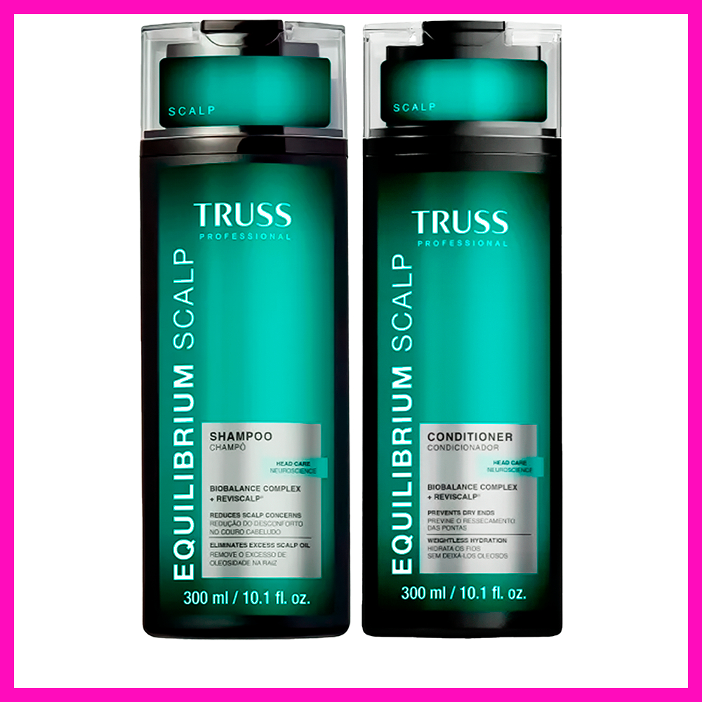 Truss Equilibrium Scalp Shampoo 300ml + Condicionador 300ml (2 Produtos) em Oferta na Shopee