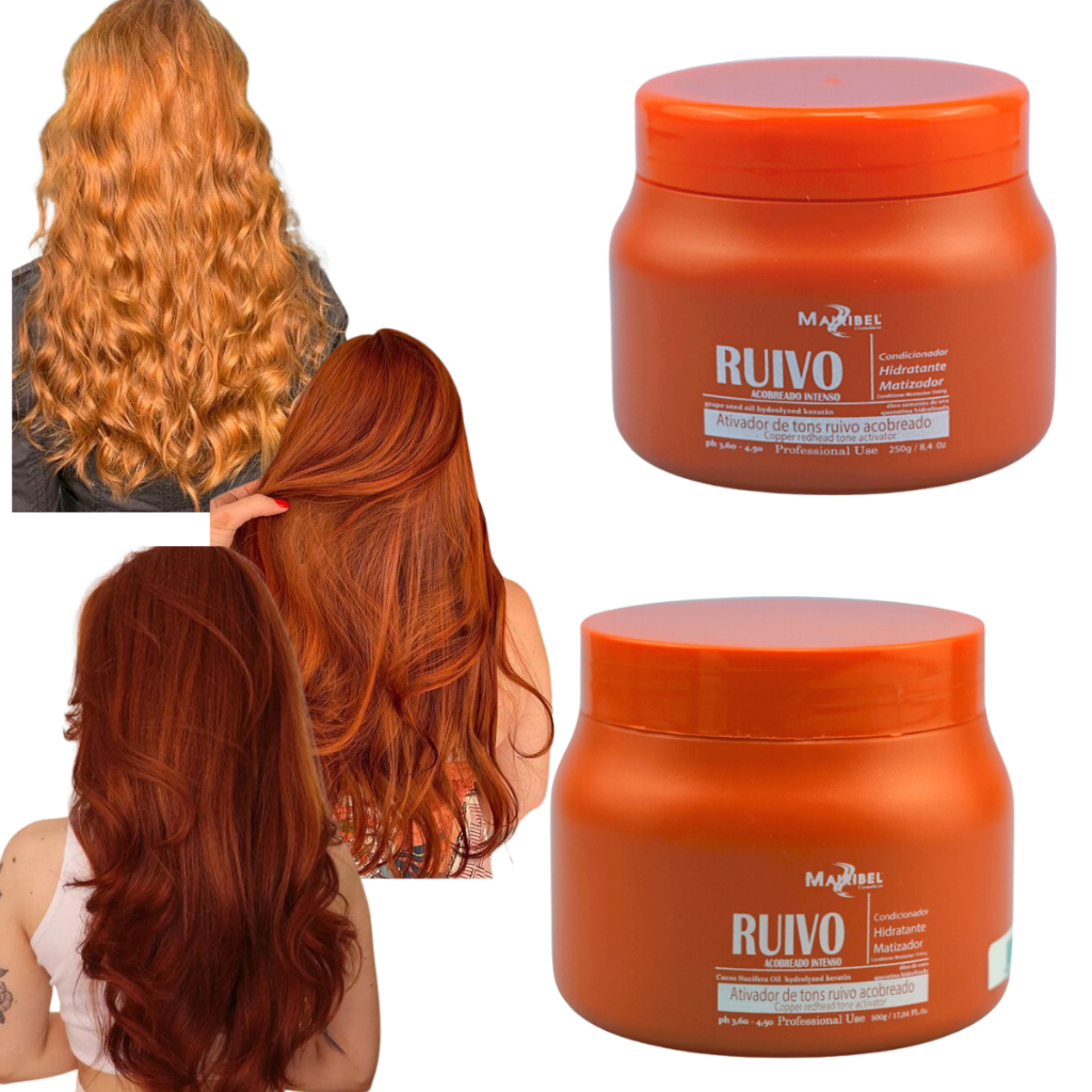 Máscara Matizadora Mairibel Ruivo Acobreado Cobre Intenso 250g 500g