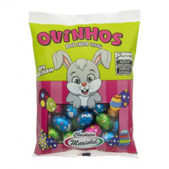 Marisbel Ovinhos De Páscoa Chocolate Ao Leite C/50 Unidades 300g