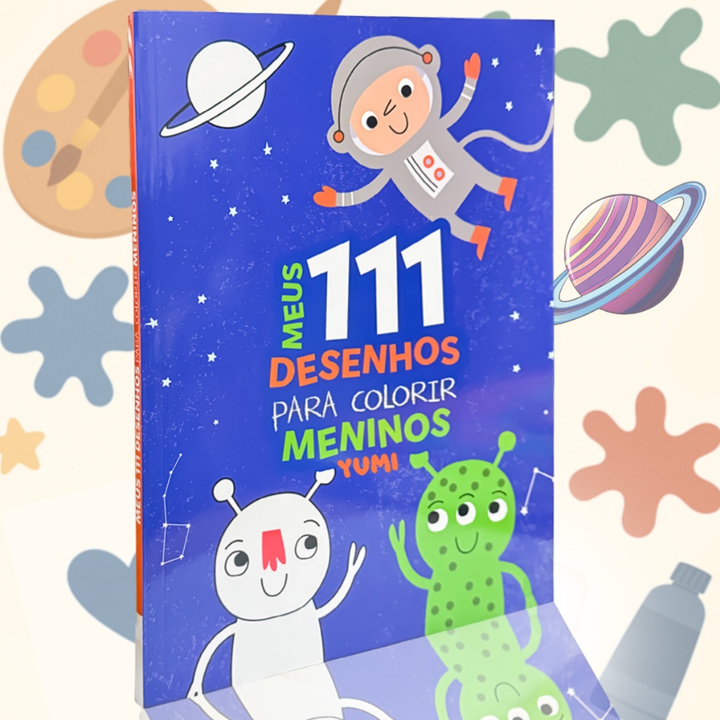 Livro Infantil 111 Desenhos Para Meninos Livro Colorir Educativo Para Crianças em Oferta na Shopee