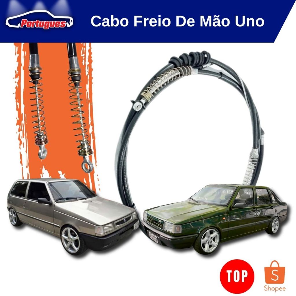Cabo Freio De Mão Traseiro Fiat Uno Premio Fiorino 94 A 04