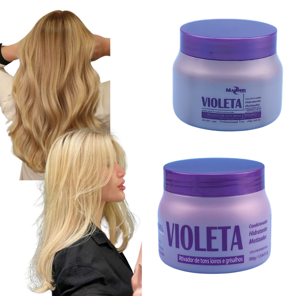 Máscara Matizadora Violeta Mairibel Hidraty Anti Amarelo 250g 500g