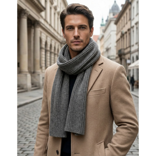 Cachecol Masculino de Lã Para Outono Inverno Qualidade Premium em Oferta na Shopee