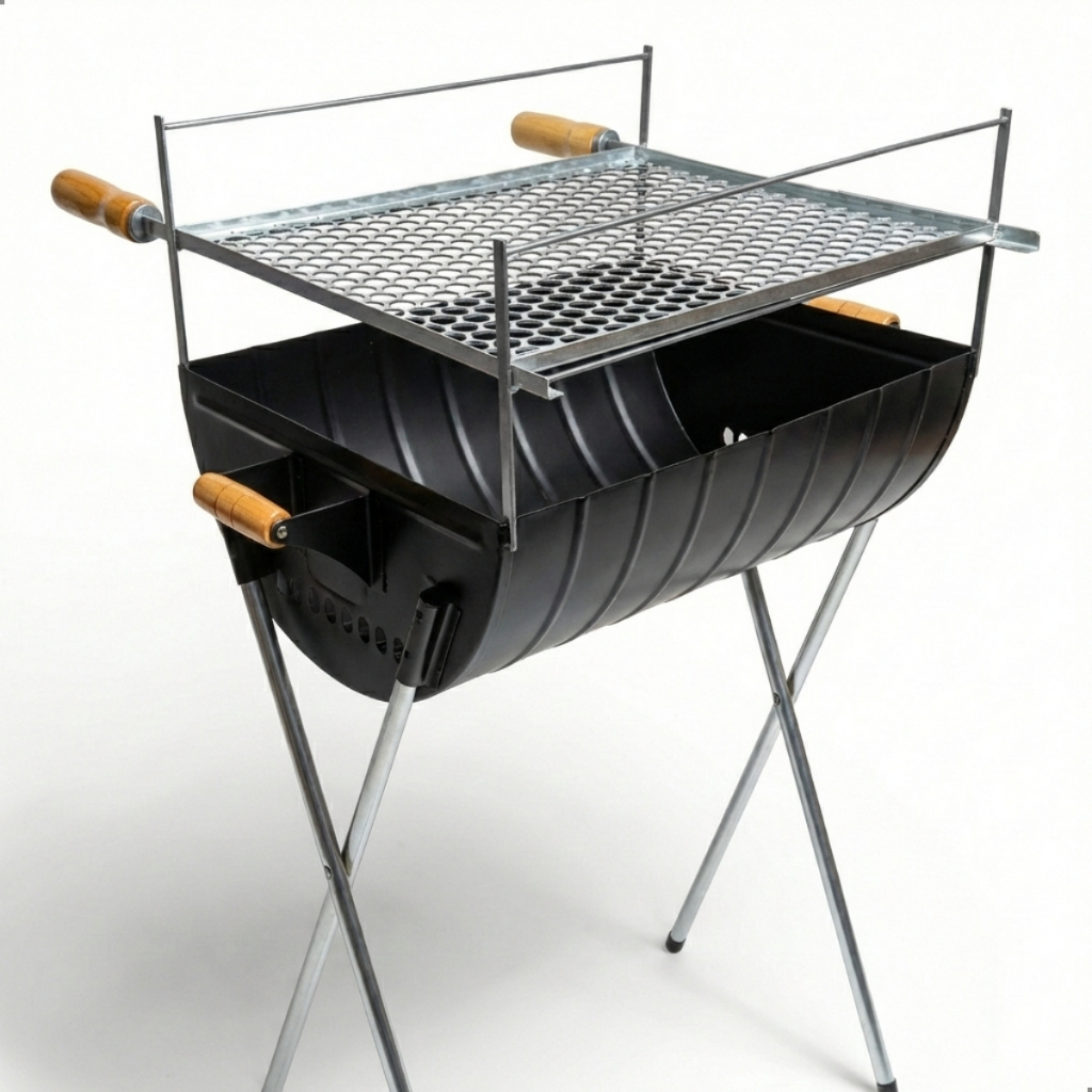 Churrasqueira a Carvão Com Grelha Inclusa 96cm Aço Reforçado Para Espetinho Grande e Grelha Zincada em Oferta na Shopee