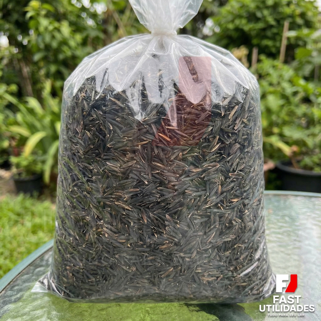 Casca de Arroz Carbonizada 100L Substrato Leve Plantio Profissional Mudas e Hortas Vasos