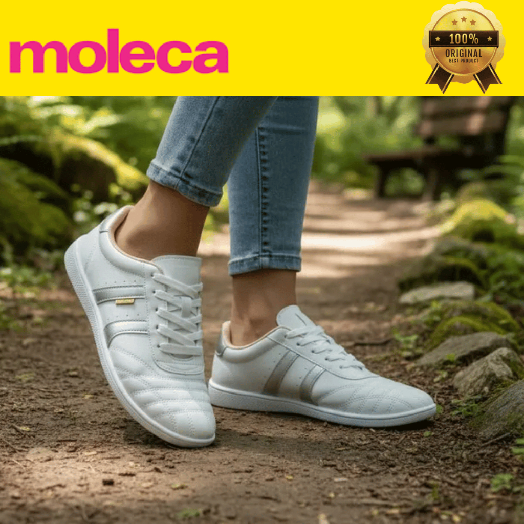 Tênis Feminino Moleca Flat Salto Baixo Casual Leve Confortável e Macio para o Dia a Dia Original