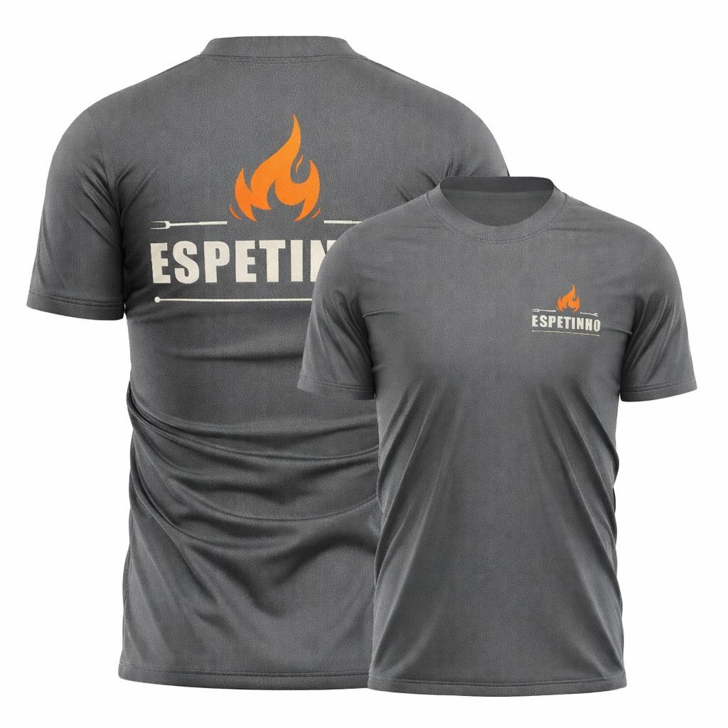 Camiseta Espetinho – Algodão Premium  Camiseta confeccionada em algodão de alta qualidade, oferecendo conforto, maciez e