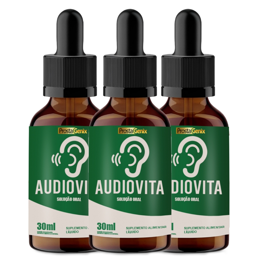 3 Audiovita – Suplemento Alimentar Líquido – Prático e Fácil de Usar